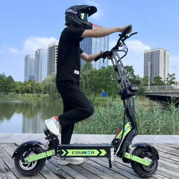 APP Control Fast Dual Motor Waterproof Electric Scooter Powerful Adult Foldable - Image 2